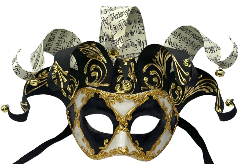 venetian joker jester masks
